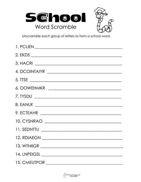 free word scramble puzzles.